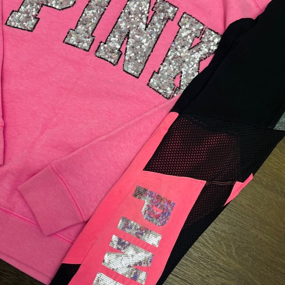 PINK Victoria's Secret Pink Sweatshirt with Floral Design - Picture 3 of 16